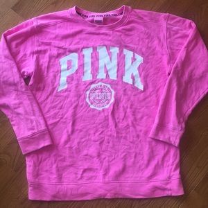 PINK OVERSIZED CREW NECK SWEATER💓